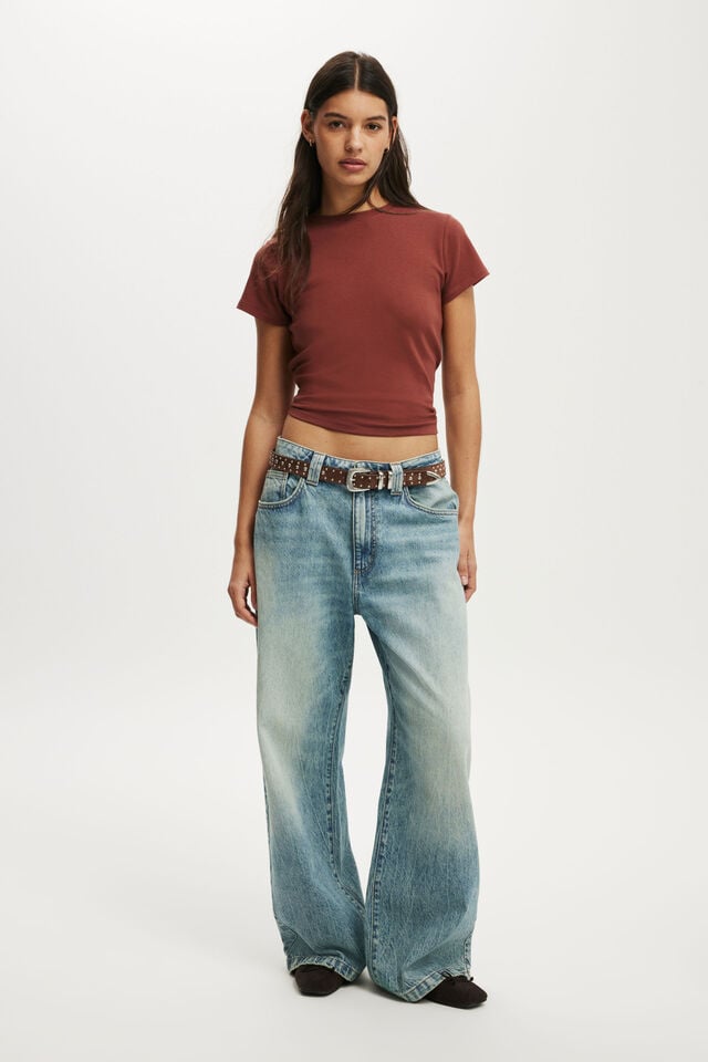 Cotton On 90S Baby Tee Henna Haze