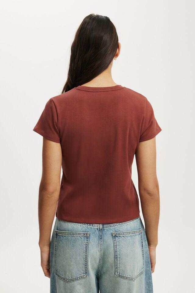 Cotton On 90S Baby Tee Henna Haze