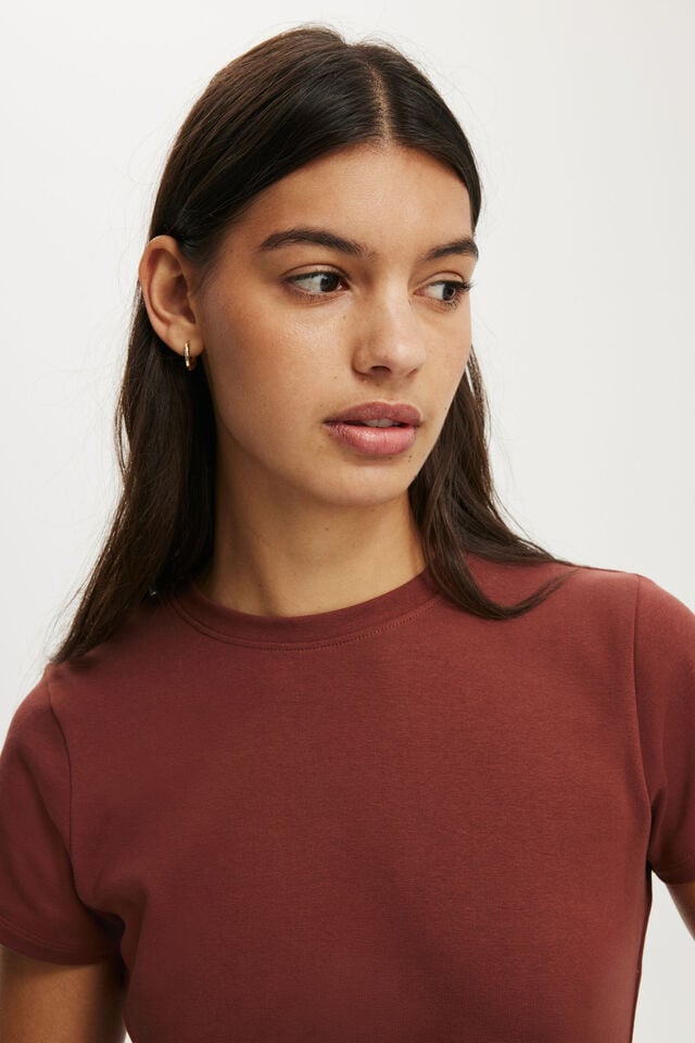 Cotton On 90S Baby Tee Henna Haze