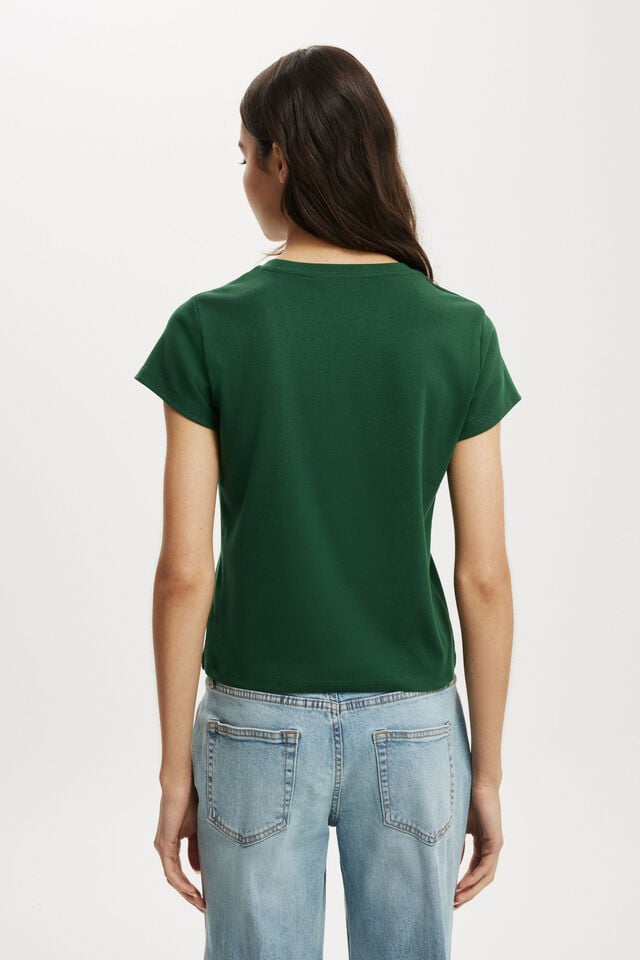 Cotton On 90S Baby Tee Heritage Green