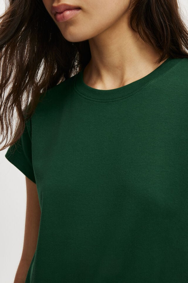 Cotton On 90S Baby Tee Heritage Green