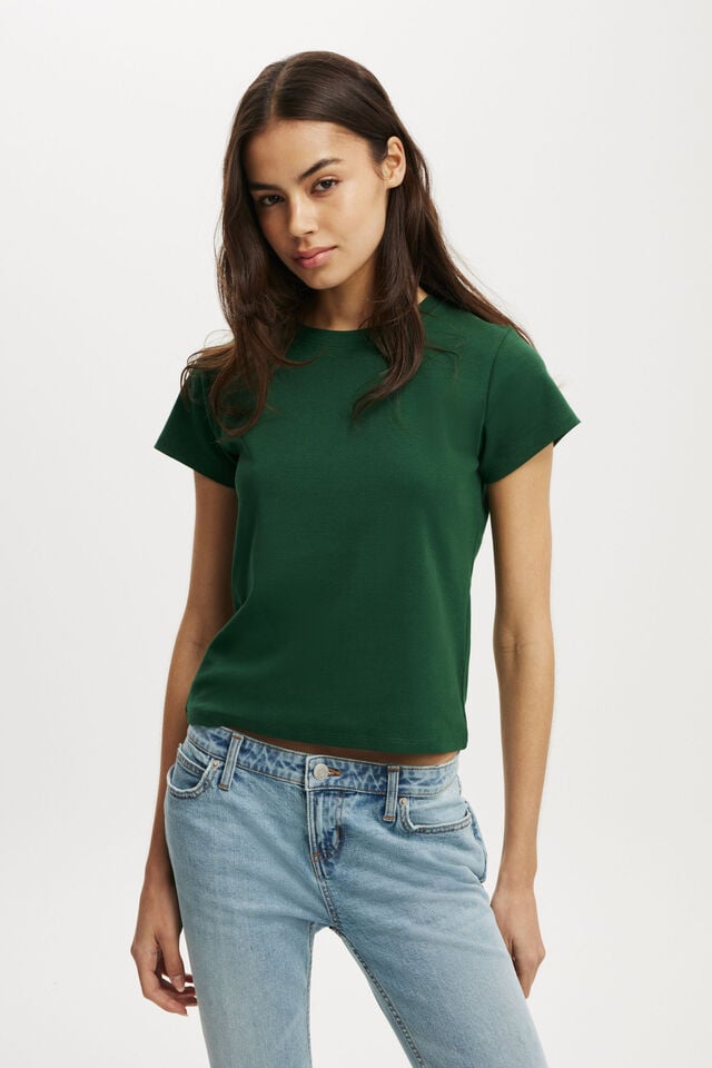 cotton on 90S Baby Tee heritage green
