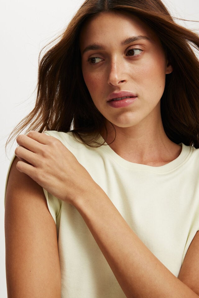 Cotton On 90S Baby Tee Honey Dew Haze