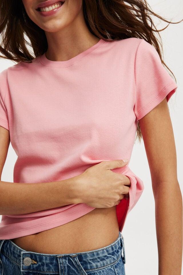 Cotton On 90S Baby Tee Hot Hibiscus