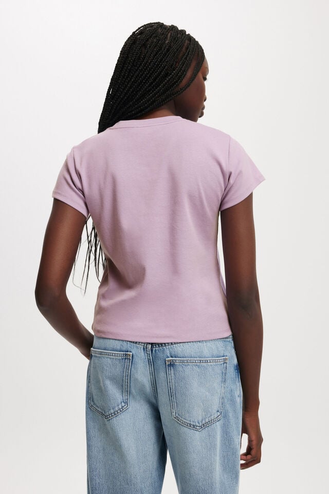 Cotton On 90S Baby Tee Lush Lavendar