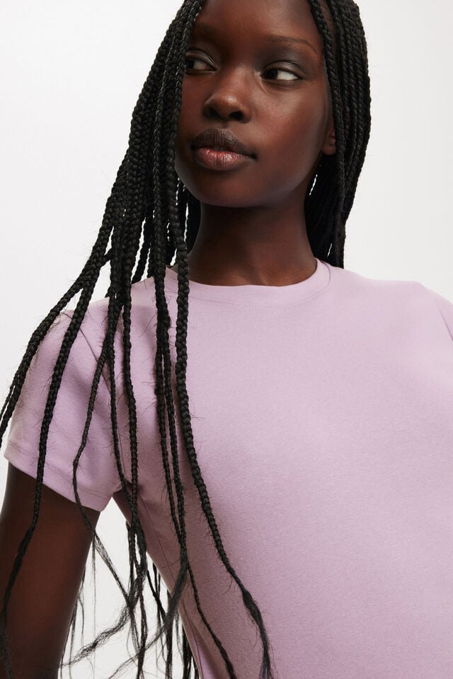 Cotton On 90S Baby Tee Lush Lavendar