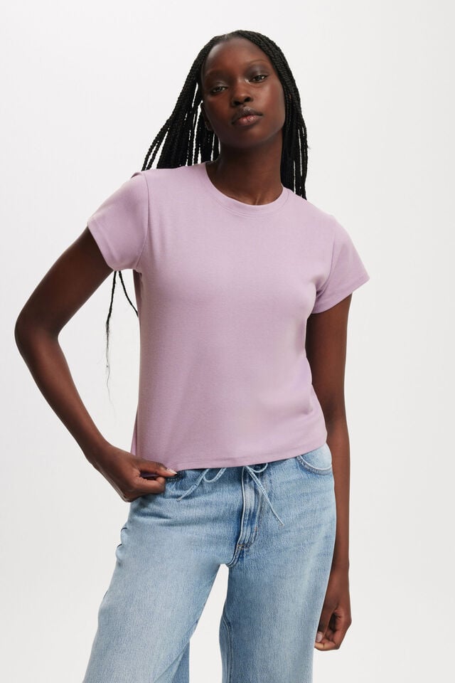 cotton on 90S Baby Tee lush lavendar