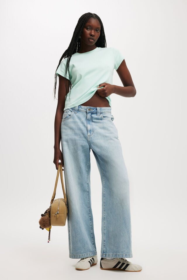 Cotton On 90S Baby Tee Mint Julip