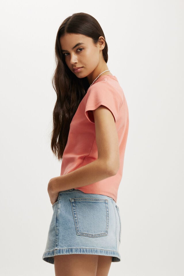 Cotton On 90S Baby Tee Nectarine