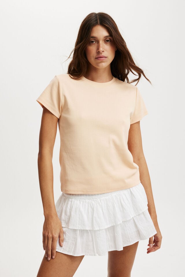 cotton on 90S Baby Tee peach puff