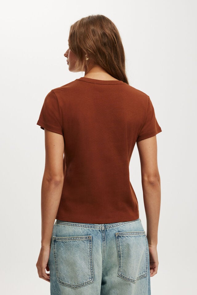 Cotton On 90S Baby Tee Russet