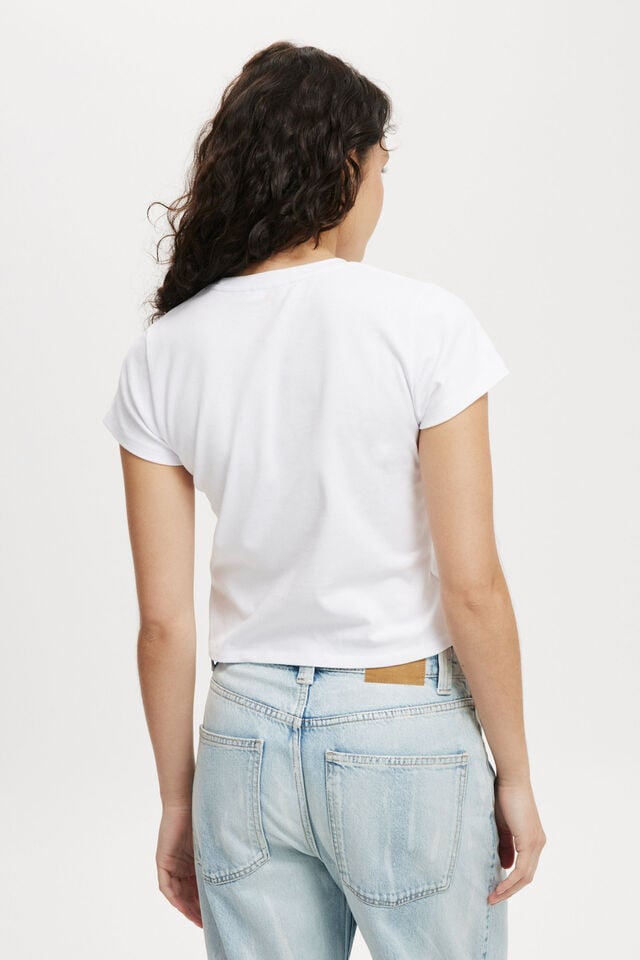 Cotton On 90S Baby Tee White