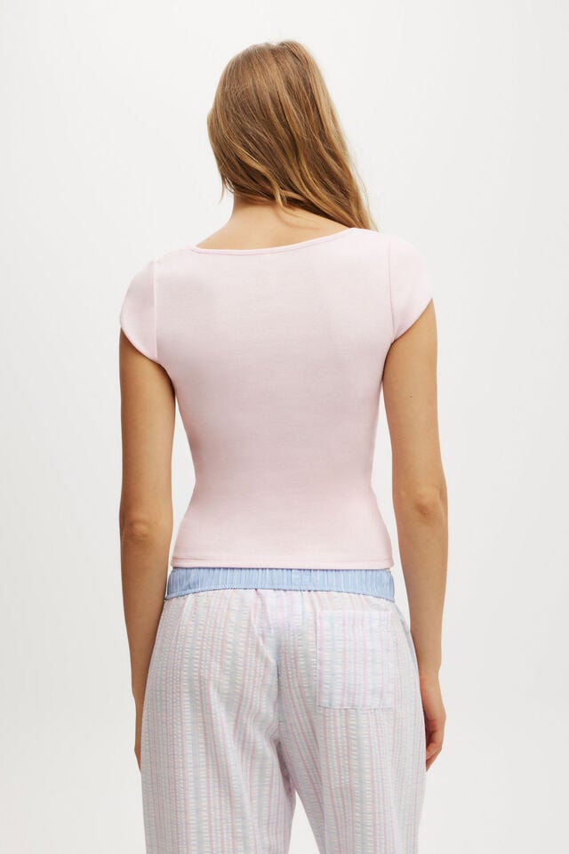 Cotton On 90S Scoop Neck Tee Blushing Bride