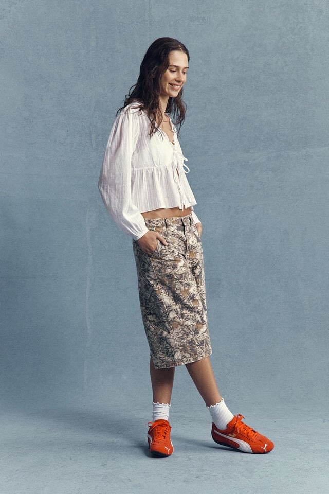 cotton on 91 Baggy Denim Jort camo/carpenter