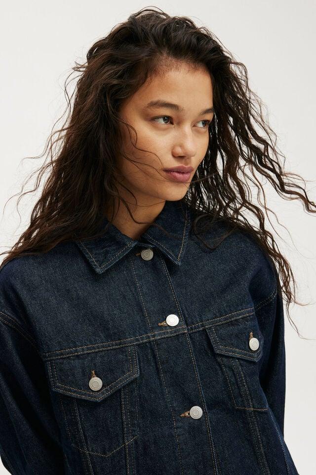 Cotton On 91 Denim Jacket Shutter Blue