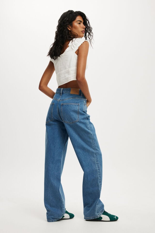 Cotton On 91 Straight Jean Celeste Blue