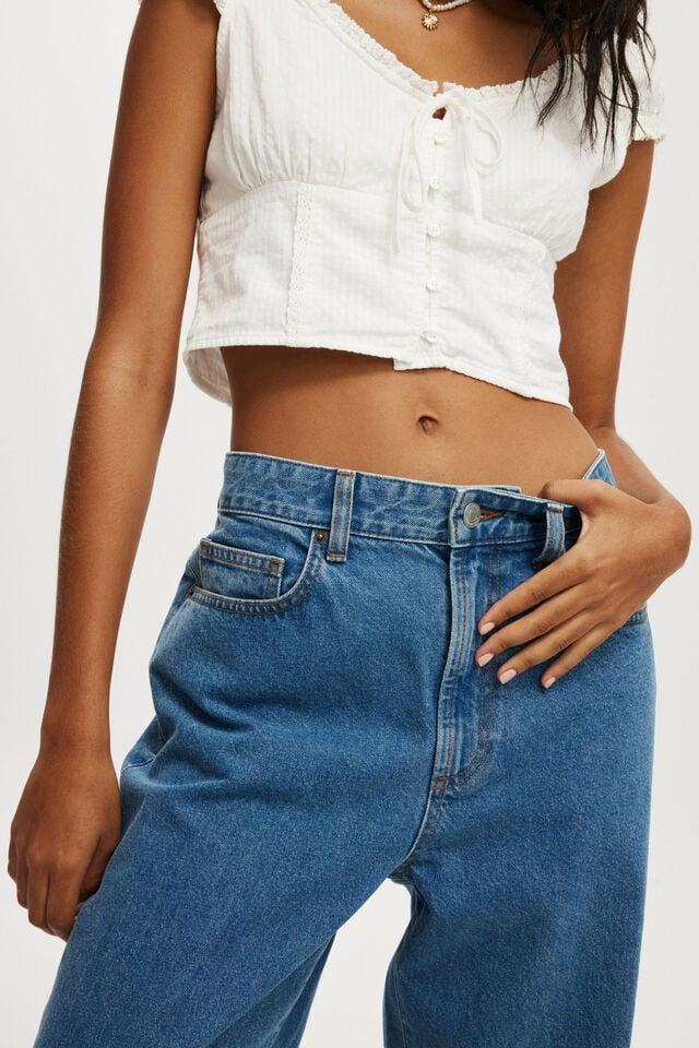 Cotton On 91 Straight Jean Celeste Blue