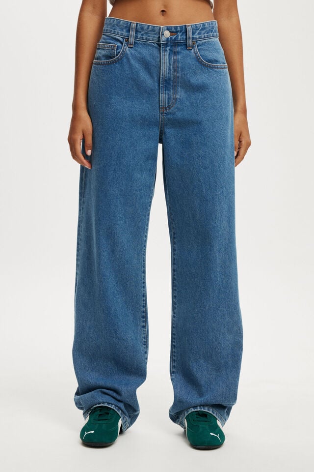 Cotton On 91 Straight Jean Celeste Blue