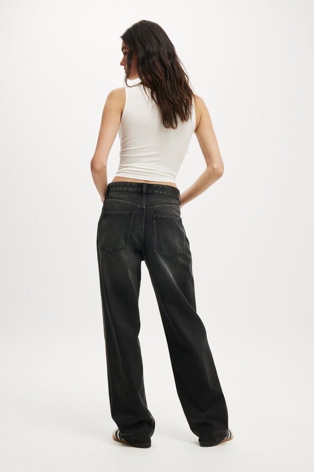 Cotton On 91 Straight Jean Onyx Black