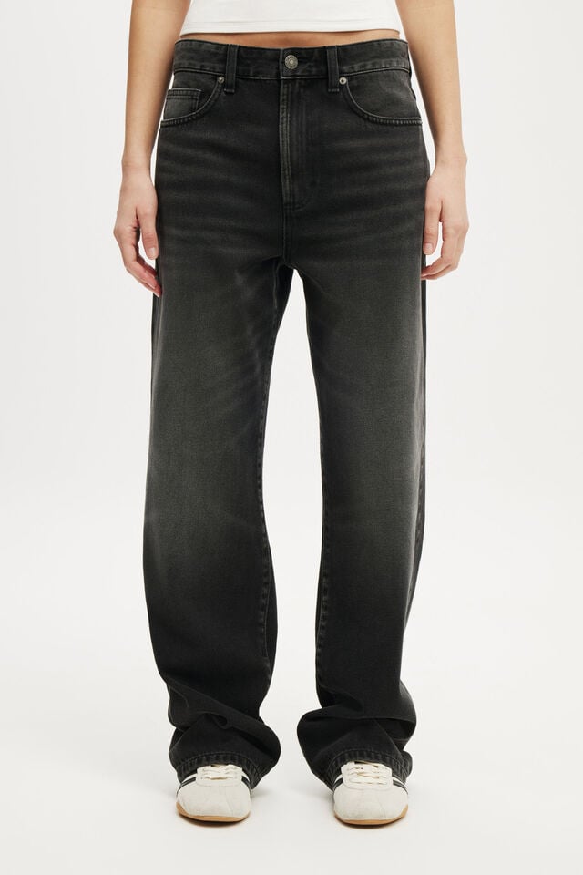 Cotton On 91 Straight Jean Onyx Black