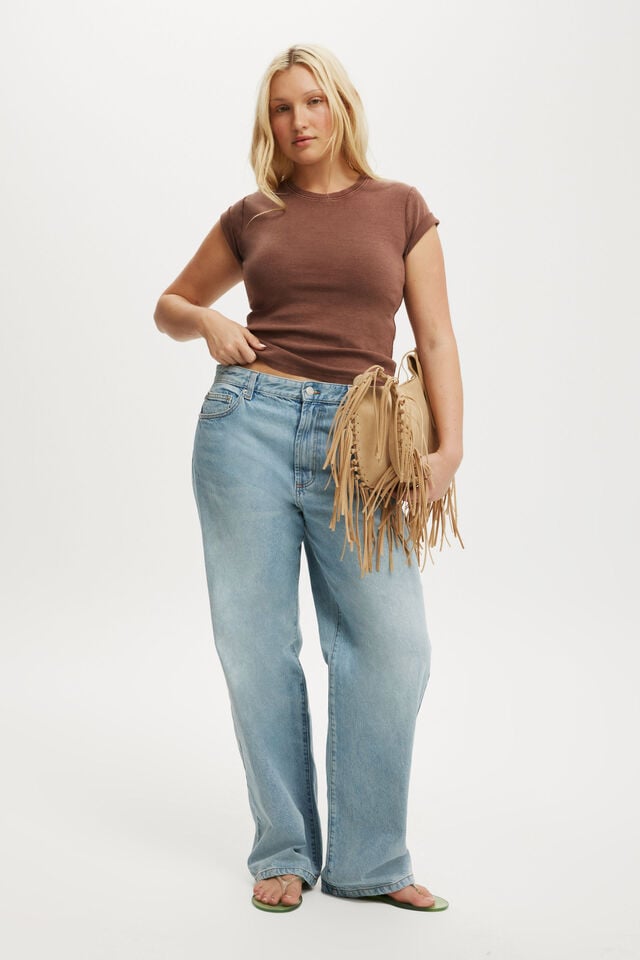 cotton on 91 Straight Jean rush blue