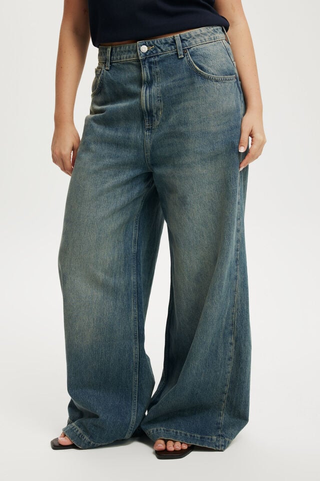 Cotton On 91 Wide Jean Britney Blue