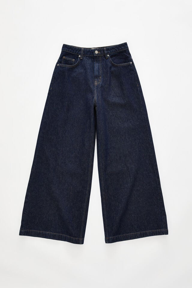 Cotton On 91 Wide Jean Shutter Blue