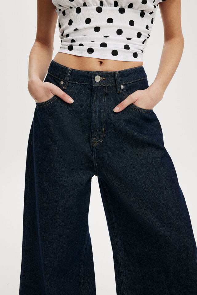 Cotton On 91 Wide Jean Shutter Blue