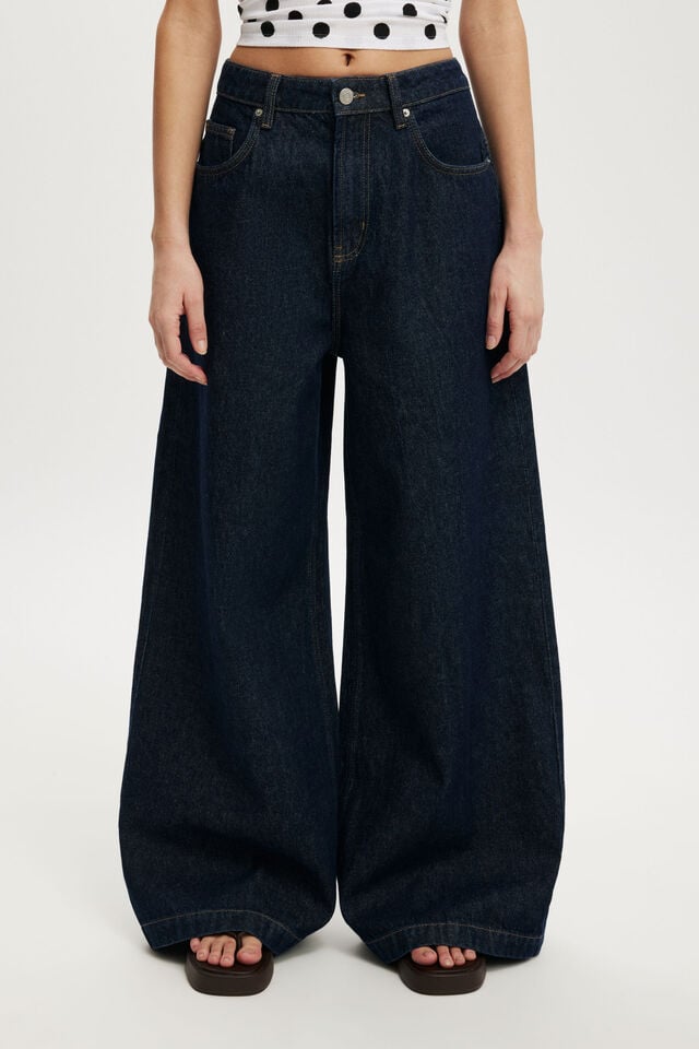 Cotton On 91 Wide Jean Shutter Blue