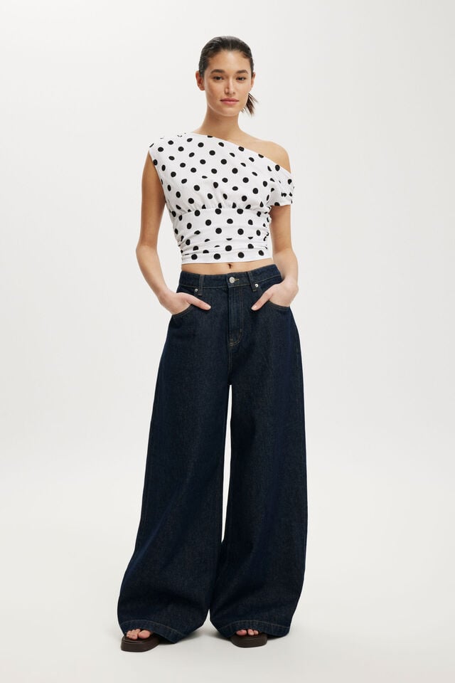 cotton on 91 Wide Jean shutter blue