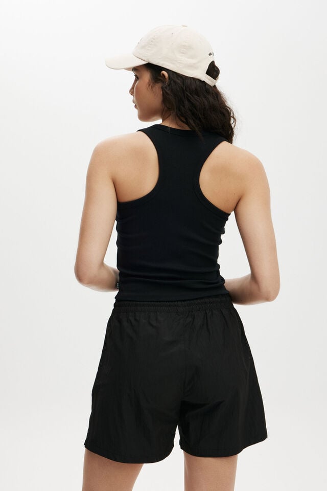 Cotton On Active Core Rib Racer Tank Black