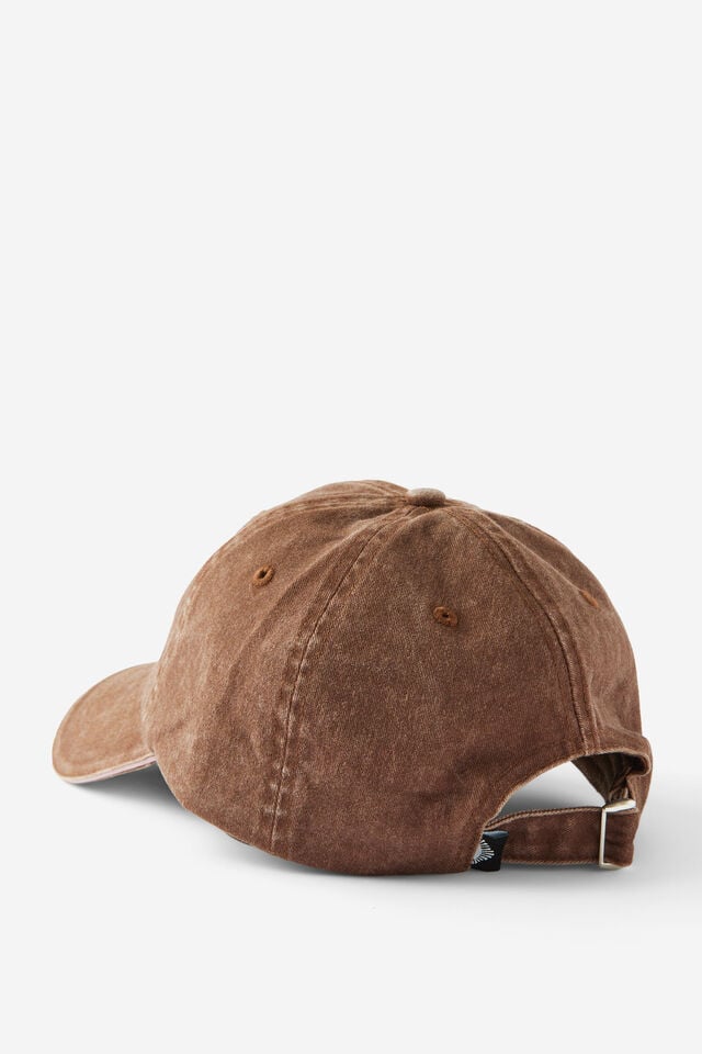 Cotton On Active Graphic Cap Deep Taupe Wellbeing