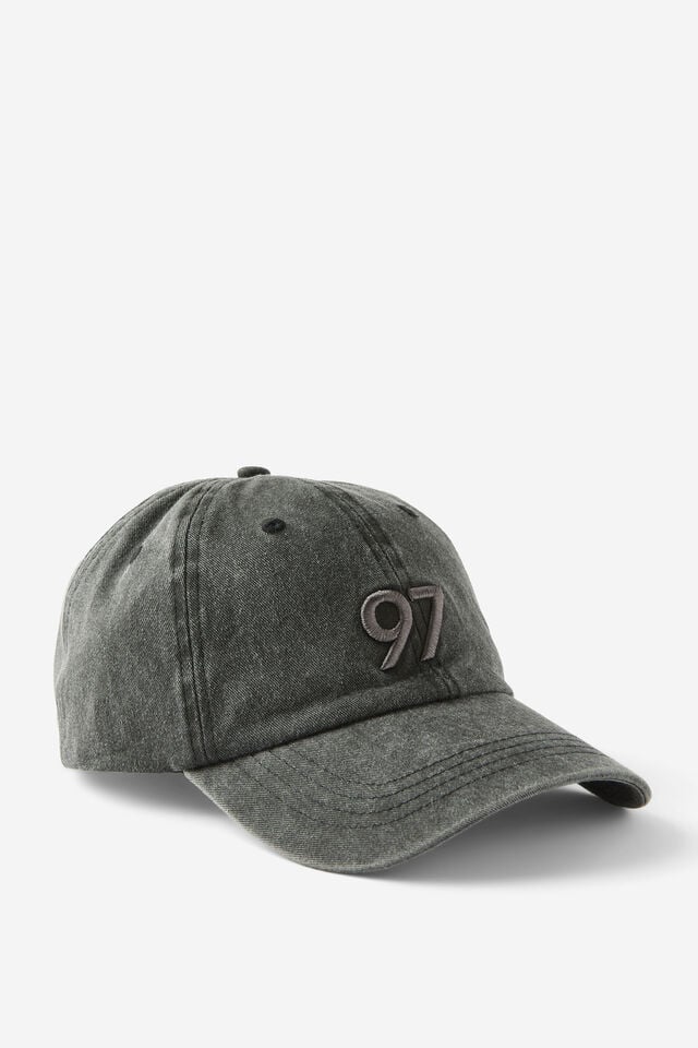 cotton on Active Graphic Cap washed blk 97