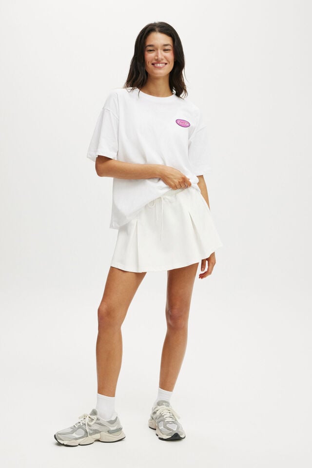 Cotton On Active Graphic Tee White/bwc Interlaced