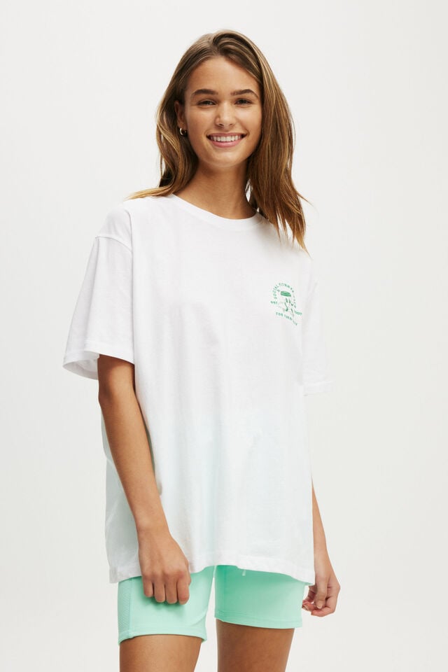 cotton on Active Graphic Tshirt white/social club