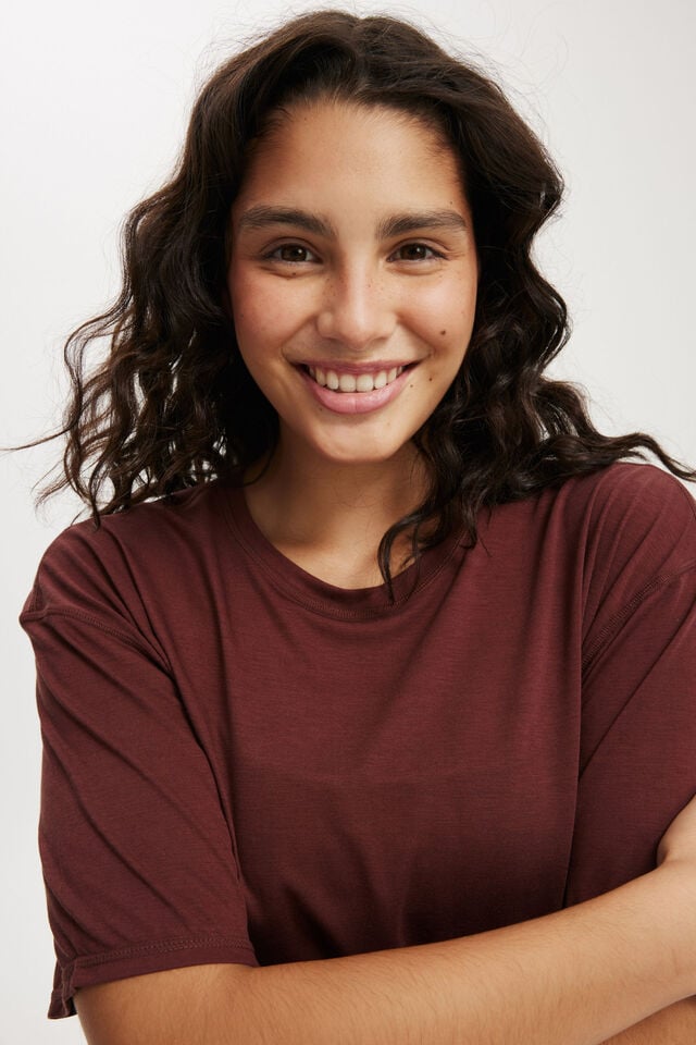 Cotton On Active Lightweight Tshirt Cappuccino