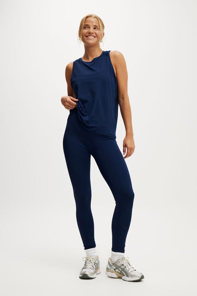 Cotton On Active Tank Heritage Blue