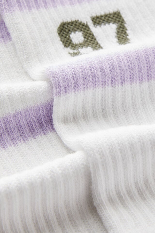 Cotton On Active Tube Sock 97 Coco/thistle