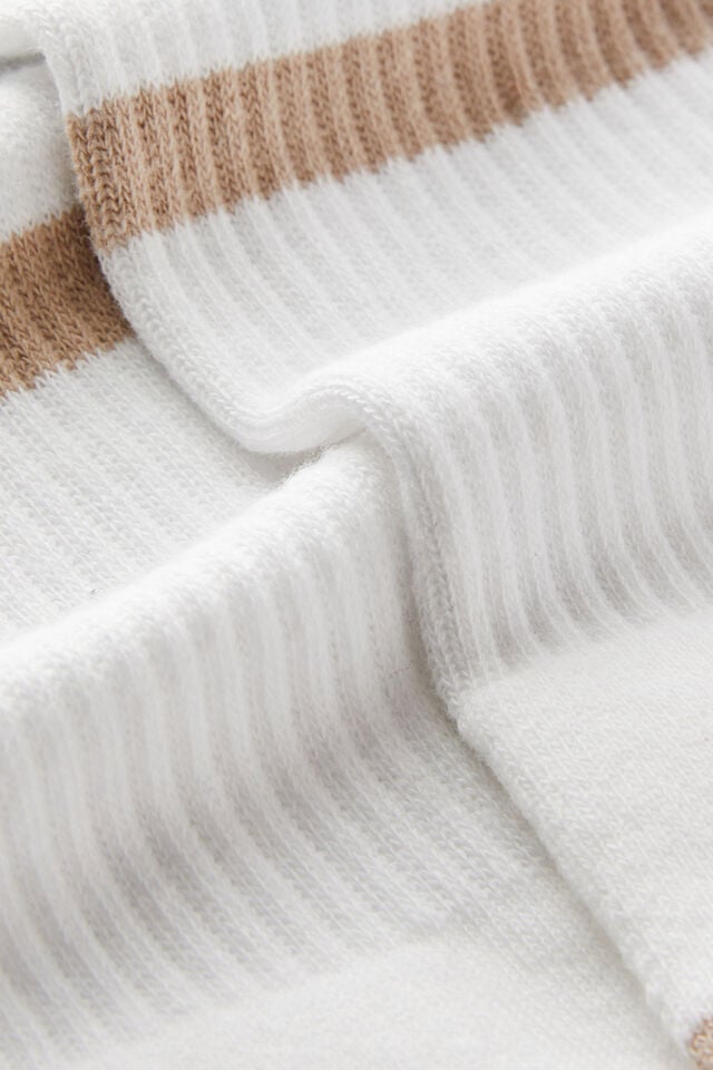 Cotton On Active Tube Sock 97/coconut Milk Taupe