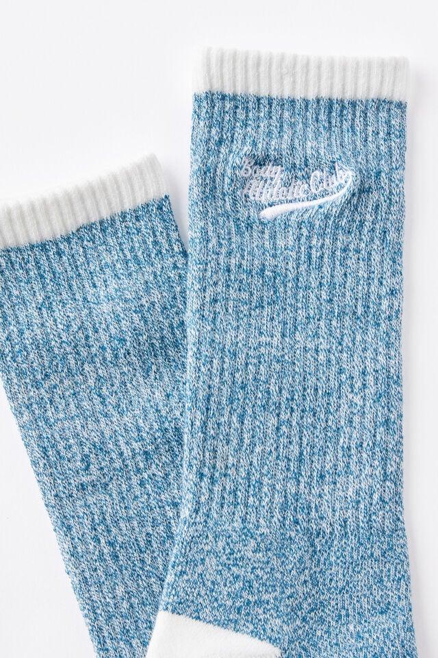 Cotton On Active Tube Sock Crystal Teal Marle