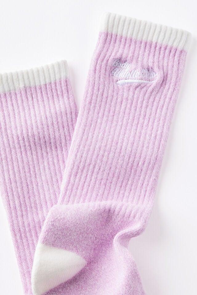 Cotton On Active Tube Sock Violet Tulle Marle