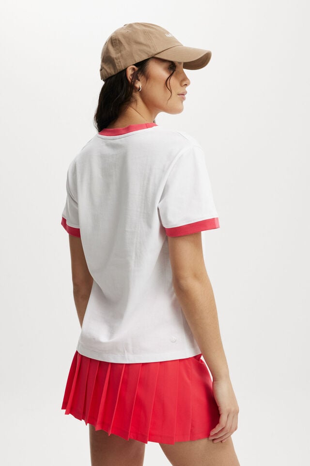 Cotton On Active V Neck Tshirt White/bhwc