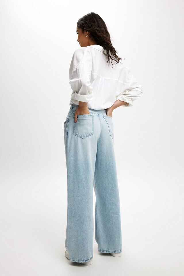 Cotton On Adjustable Wide Jean Crystal Blue