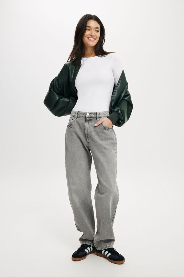 Cotton On All Day Crew Long Sleeve White