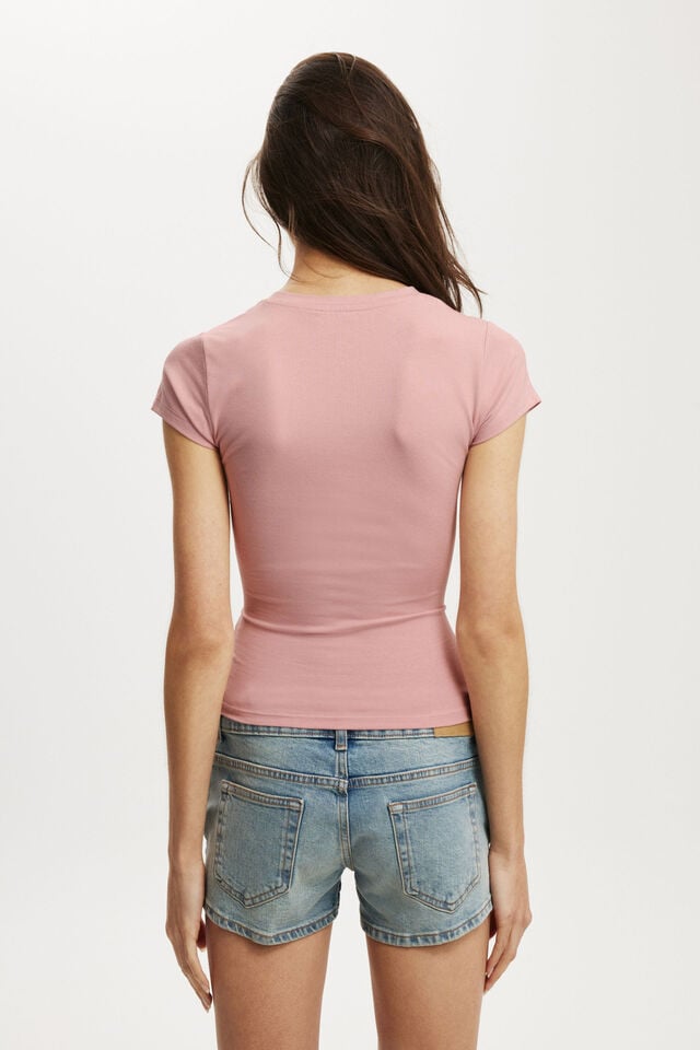 Cotton On All Day Crew Tee Almond Rose
