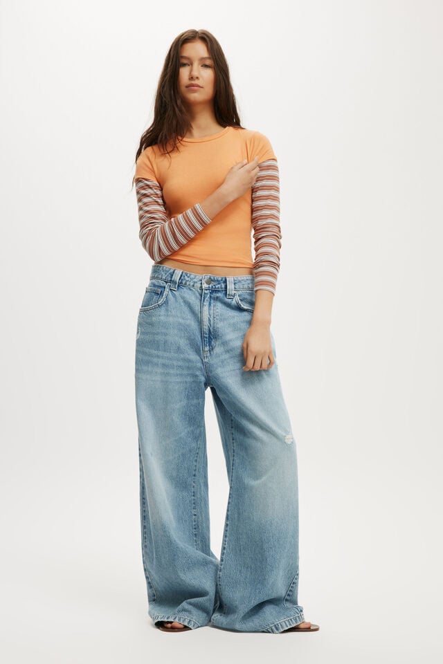 Cotton On All Day Crew Tee Apricot Fizz