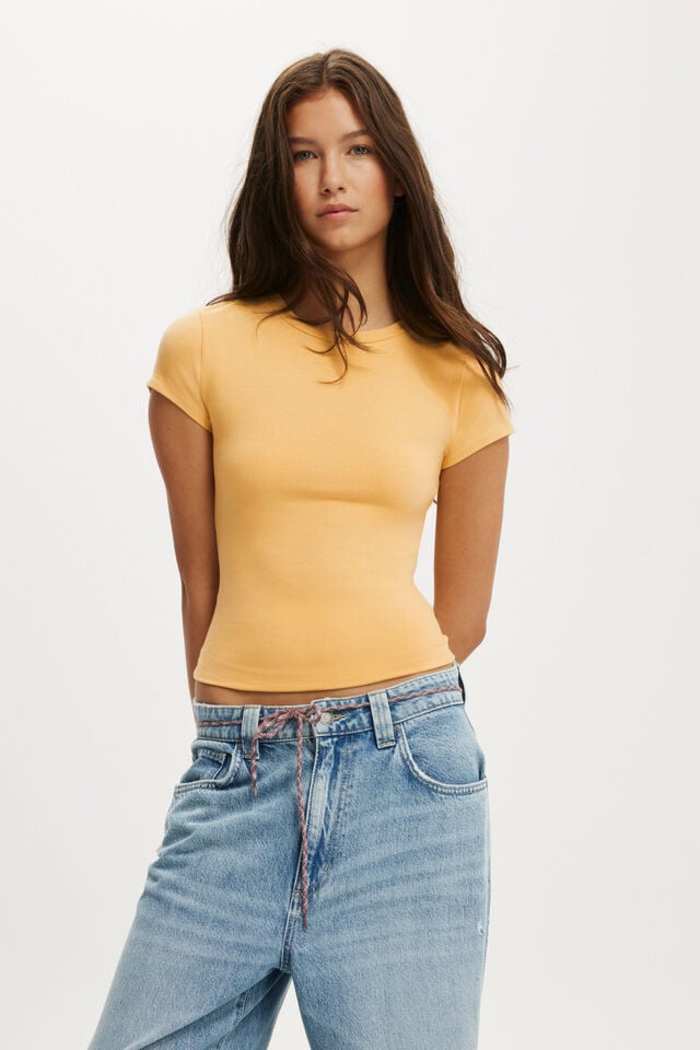 cotton on All Day Crew Tee dijon