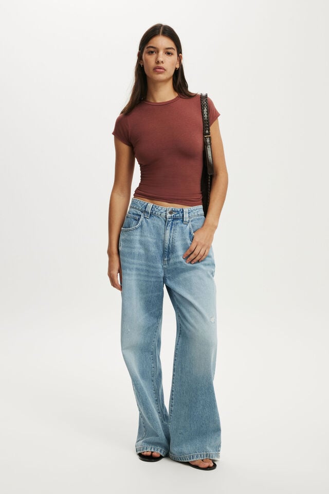 Cotton On All Day Crew Tee Henna Haze