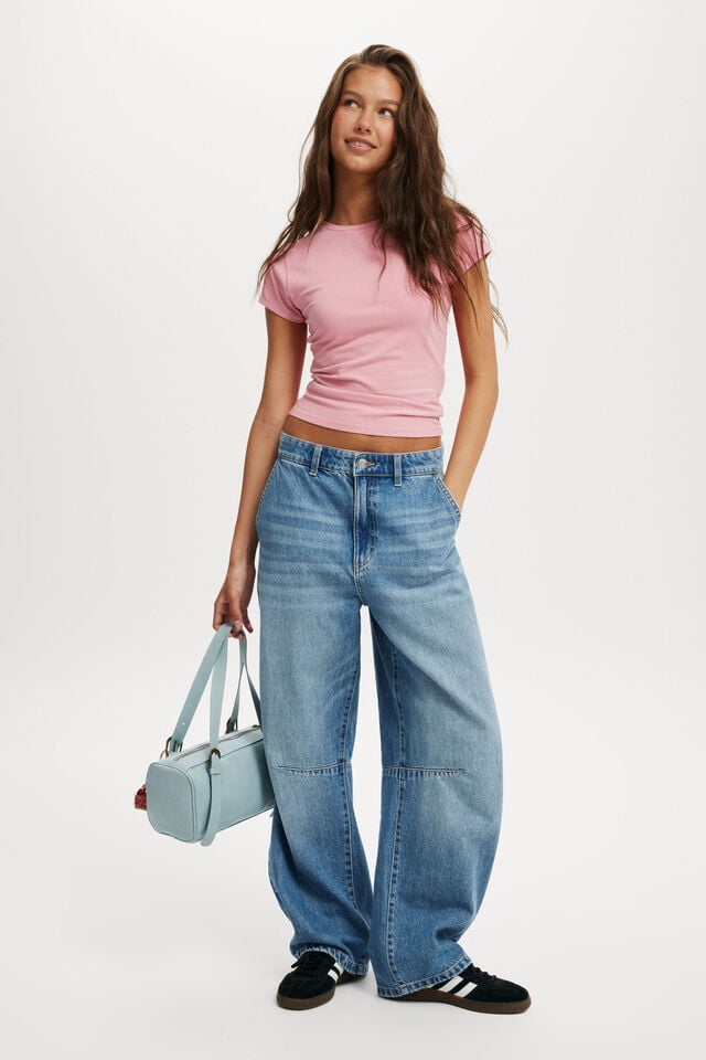 Cotton On All Day Crew Tee Prairie Pink