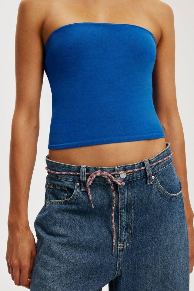 Cotton On All Day Tube Top Berkshire Blue